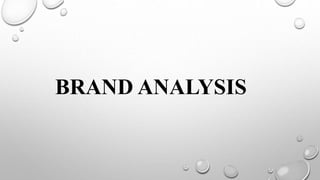 BRAND ANALYSIS
 