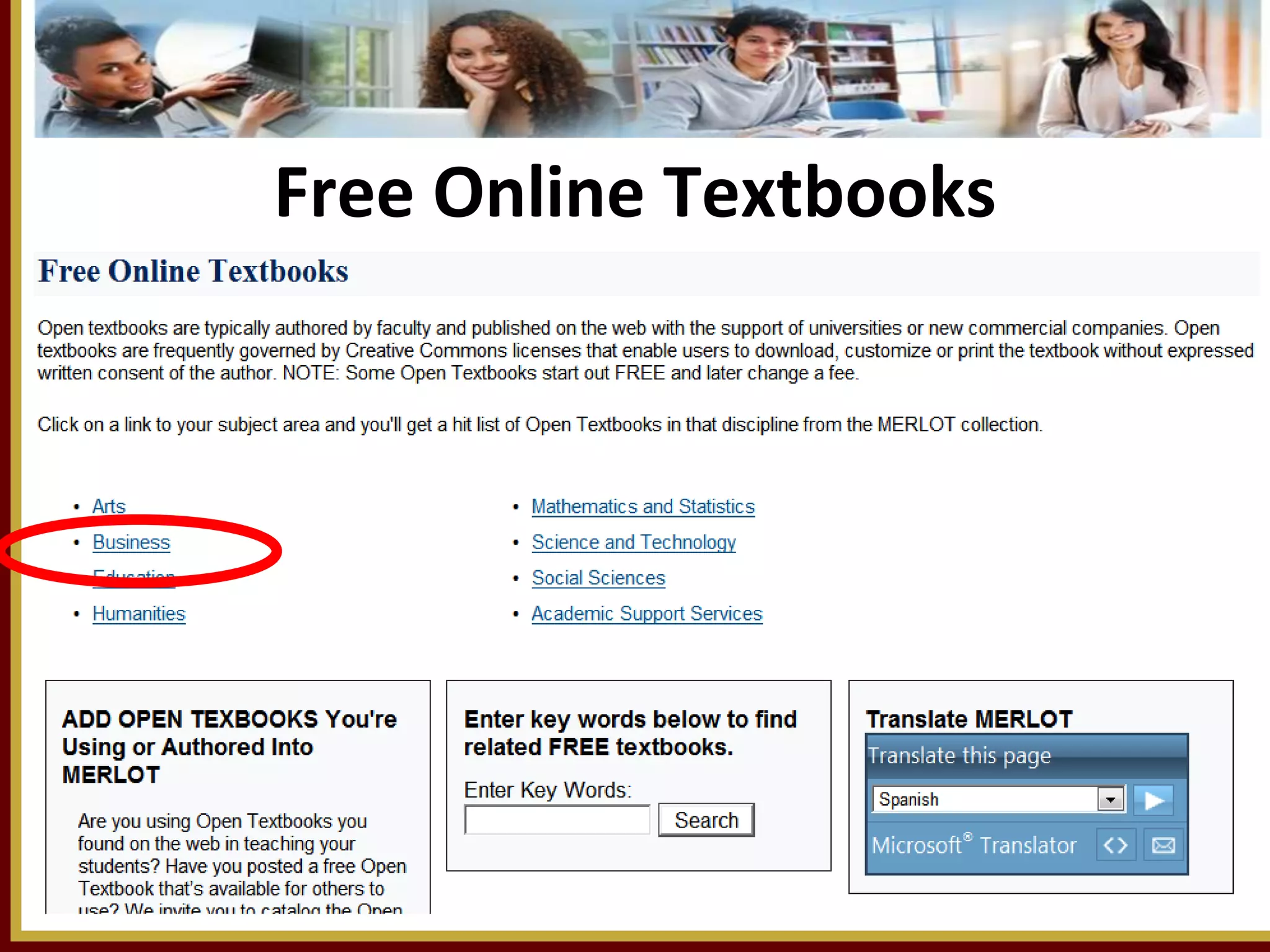 Free Online Textbooks

29

 