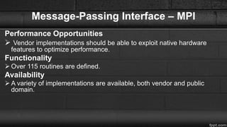 message passing vs shared memory | PPTX