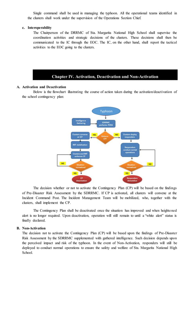 Draft Contingency Plan