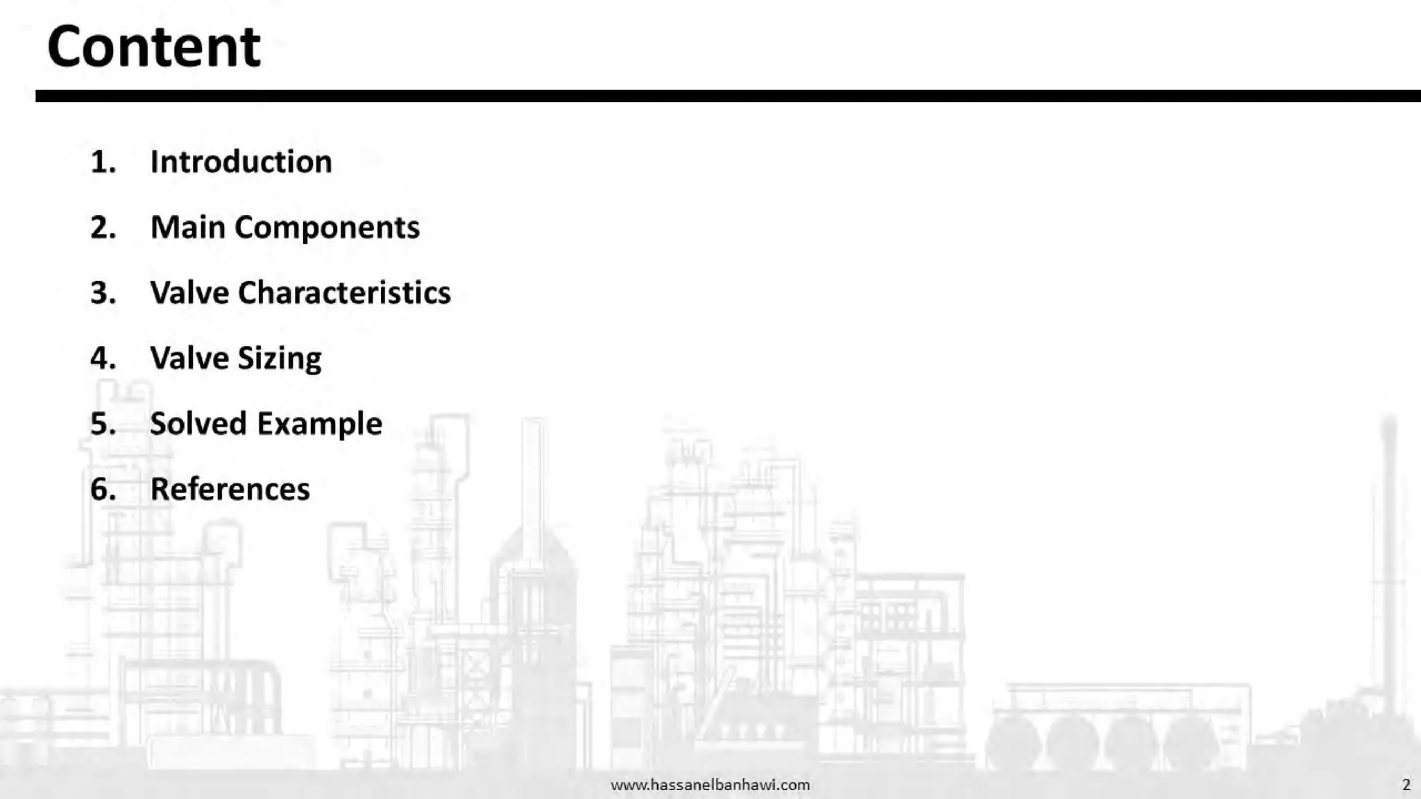 Process control presentation on Final Control Element, components ...