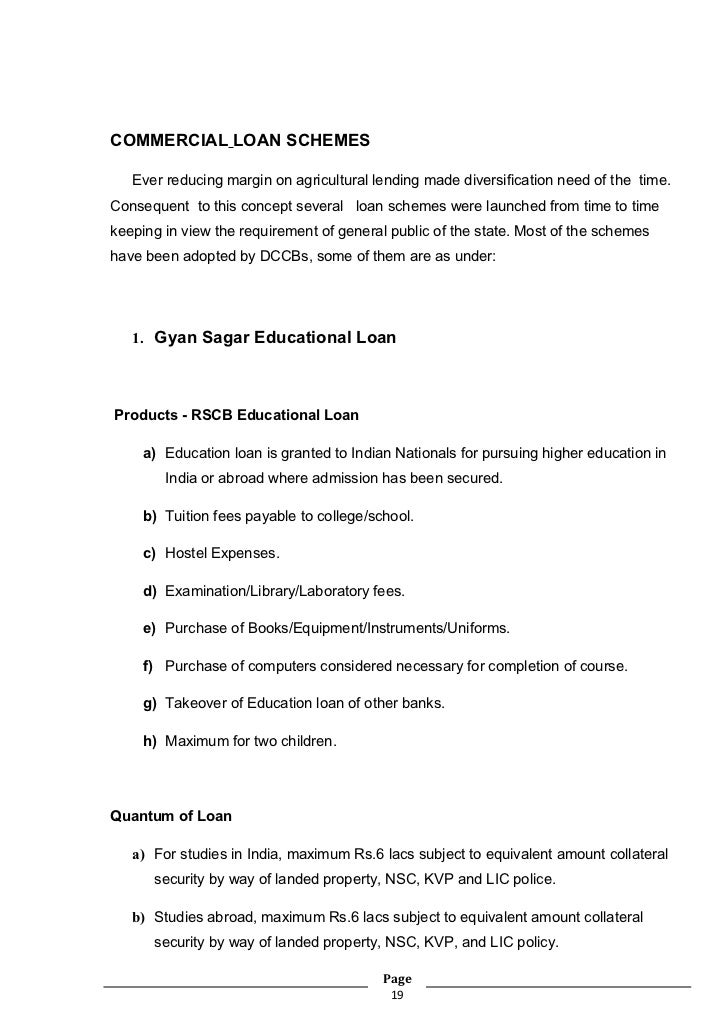 co oparative bank training project report bharati nama project report for loan application