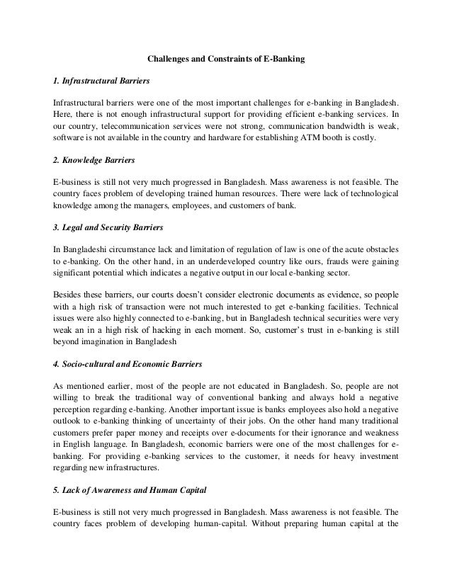 Current Future Challenges Of Banking Sector In Bddbbl - 