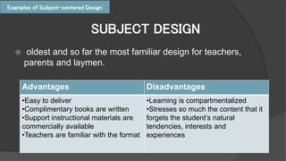 Curriculum Design Models