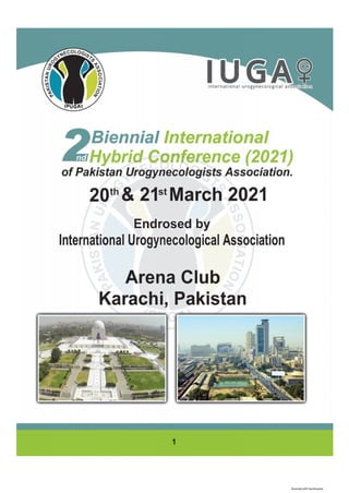 Souvenir Book of 2nd Biennial International Hybrid Conference of PUGA” which was held on 20th & 21st March 2021 at Arena Club, Karachi, Pakistan