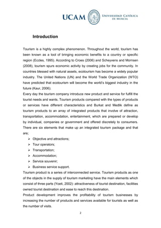 tourism product development | PDF