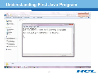 Understanding First Java Program
24
 