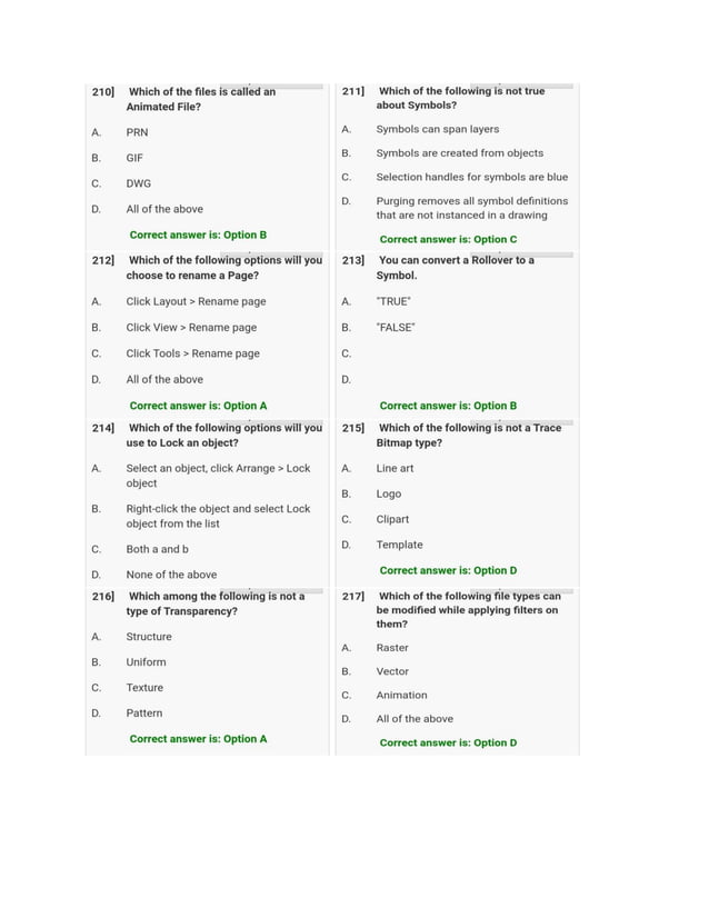 Coreldraw Question And Answer (Disha Institute) | PDF | Free Download