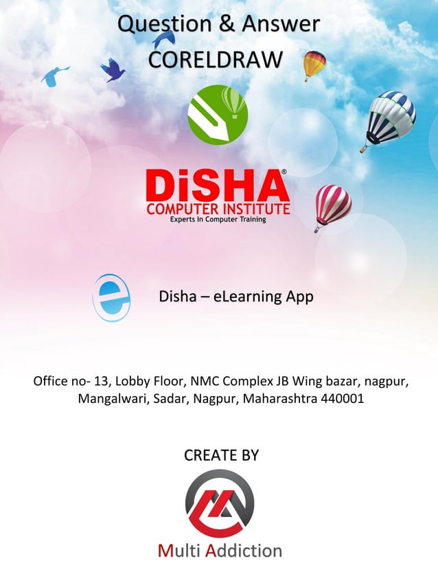 coreldraw question and answer (Disha institute)