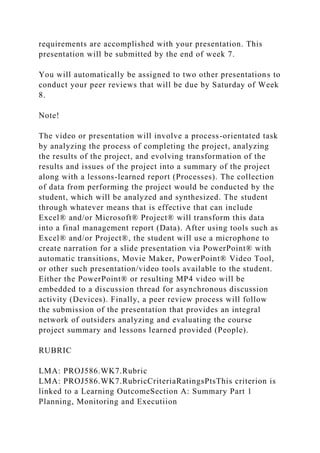 FINAL COURSE PROJECT PRESENTATION (SIGNATURE ASSIGNMENT)You .docx