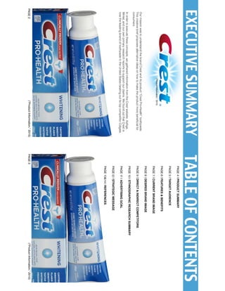 Toothpaste References Final creative brief | PDF