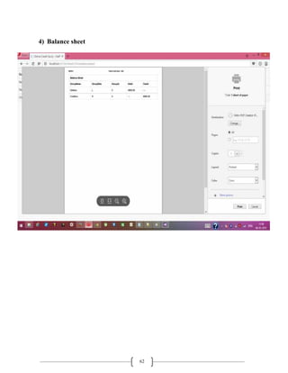 62
4) Balance sheet
 