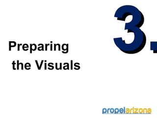 Preparing
the Visuals
              3.
 