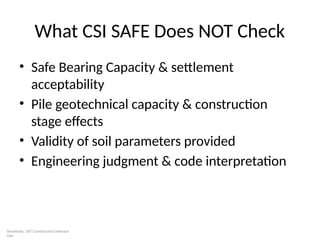 Comprehensive Training on CSI SAFE for Foundation and Slab Design Using ...