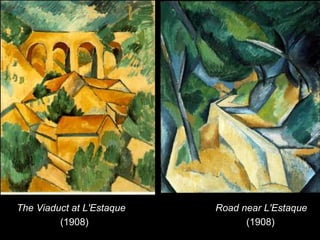 The Viaduct at L'Estaque   Road near L'Estaque
         (1908)                  (1908)
 