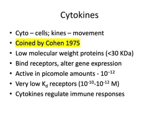 Cytokines
 