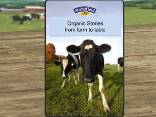 Organic Stories
from farm to table
 