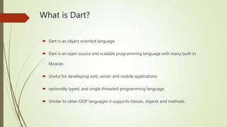 Dart ppt | PPT