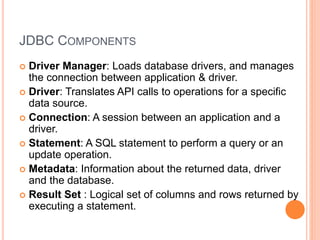 Final Database Connectivity in JAVA.ppt