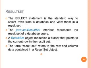 Final Database Connectivity in JAVA.ppt