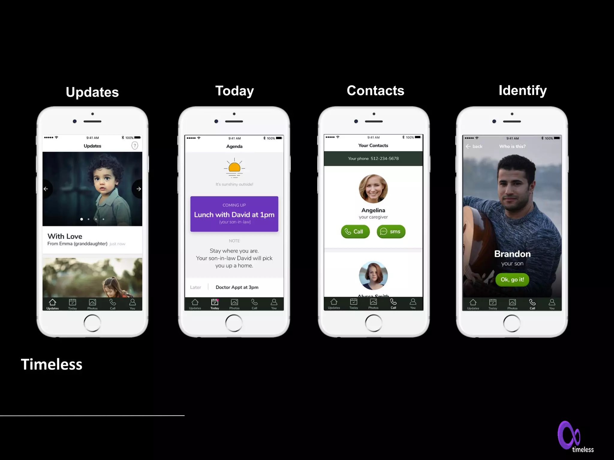 Updates Today Contacts Identify
Timeless
 