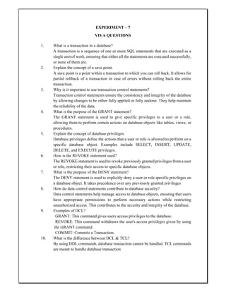 Final DBMS Manual (2).pdf final lab manual | PDF