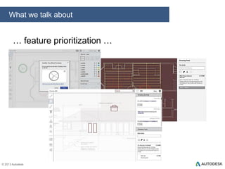 What we talk about

… design sketches …

© 2013 Autodesk

 