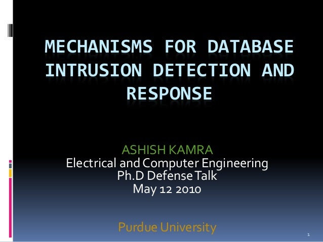 Phd thesis on intrusion detection system