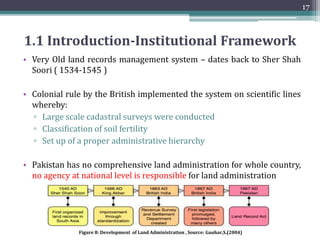 To understand the basic principles of
existing cadastral system of Pakistan
Objective 1:
 