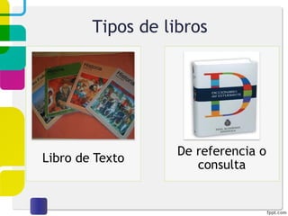 Tipos de libros 