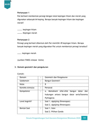 Desain Pengembangan Soal AKM