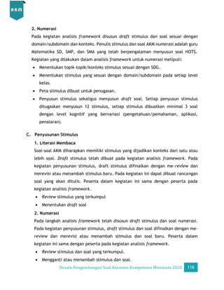 Desain Pengembangan Soal AKM