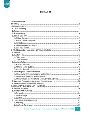 Desain Pengembangan Soal AKM