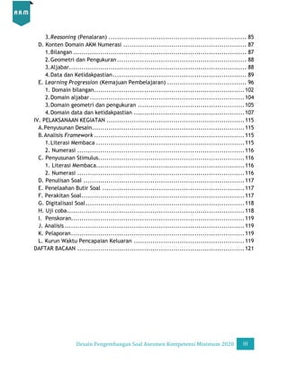 Desain Pengembangan Soal AKM