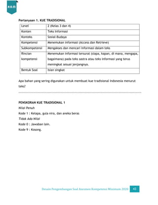 Desain Pengembangan Soal AKM