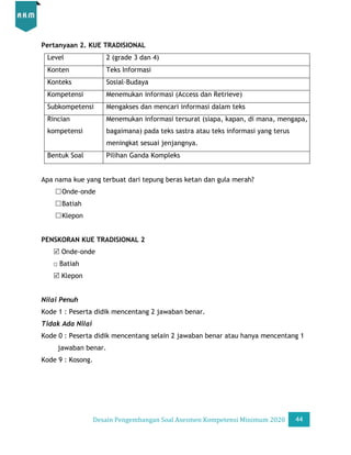 Desain Pengembangan Soal AKM