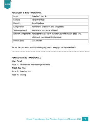 Desain Pengembangan Soal AKM