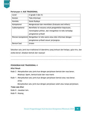 Desain Pengembangan Soal AKM