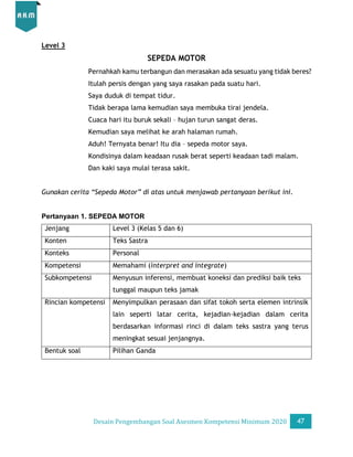 Desain Pengembangan Soal AKM