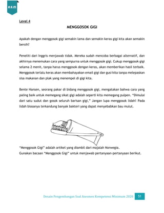 Desain Pengembangan Soal AKM