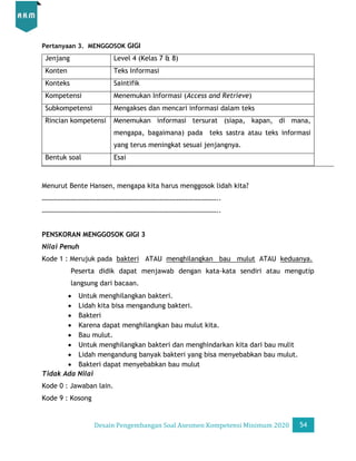 Desain Pengembangan Soal AKM