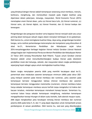 Desain Pengembangan Soal AKM