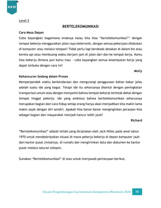 Desain Pengembangan Soal AKM