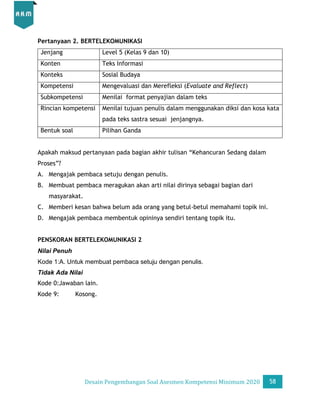 Desain Pengembangan Soal AKM