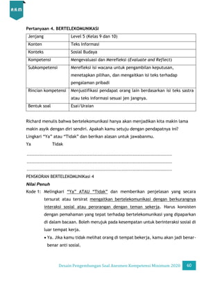 Desain Pengembangan Soal AKM