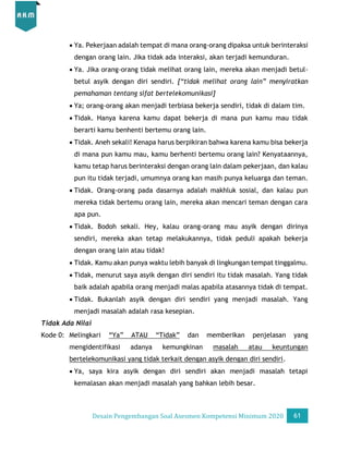 Desain Pengembangan Soal AKM