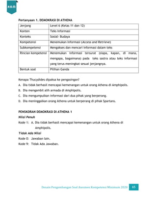 Desain Pengembangan Soal AKM