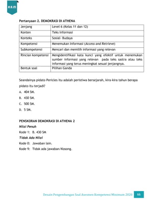 Desain Pengembangan Soal AKM