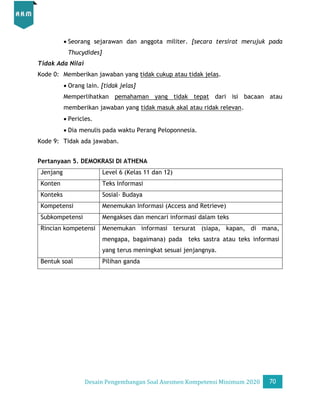 Desain Pengembangan Soal AKM