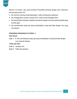 Desain Pengembangan Soal AKM